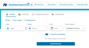 Pagar una reserva de aerolíneas argentinas 2